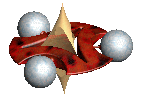 Rendered disc with globes model